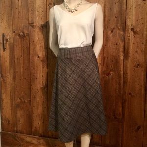 Like New Plaid A Line Skirt